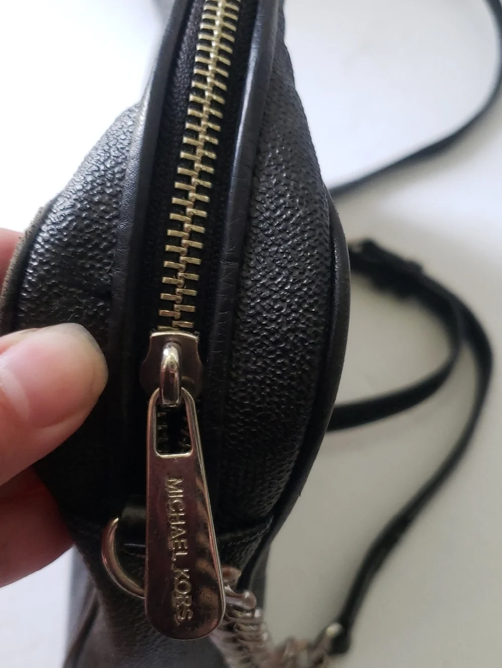 Michael Kors Black Monogram Crossbody Bag